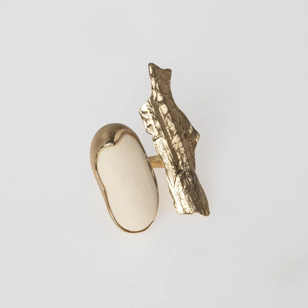 Axis Handmade Brass Ring | Kalliope Jewelry