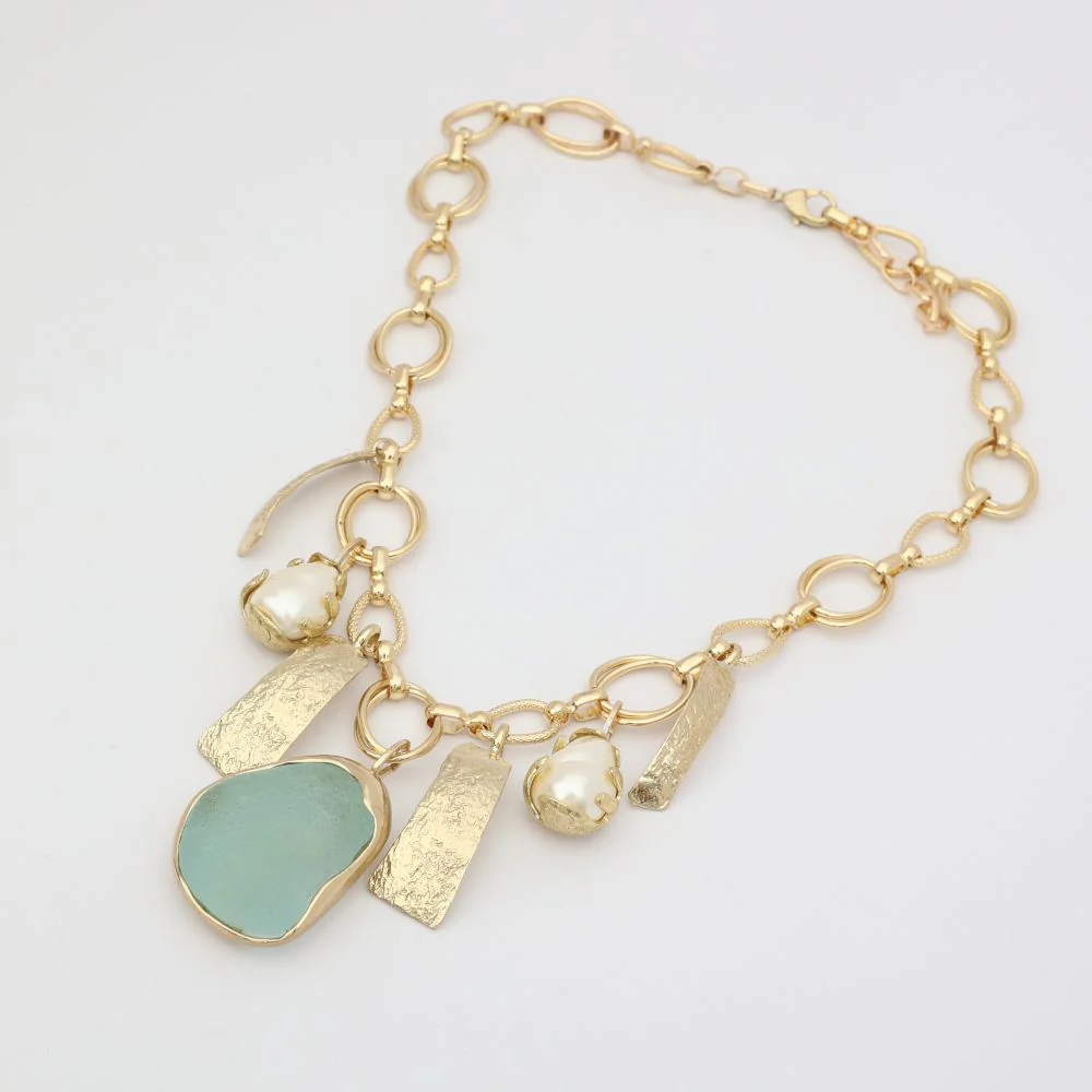 Aqualine Necklace Handmade | Kalliope Jewelry - Image 6