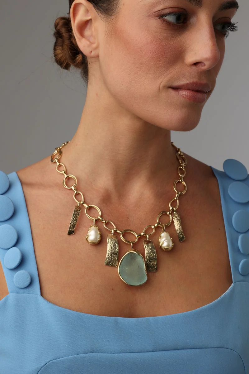 Aqualine Necklace Handmade | Kalliope Jewelry - Image 8