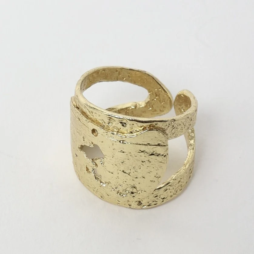 Coral Simple Ring Handmade | Kalliope Jewelry - Image 6