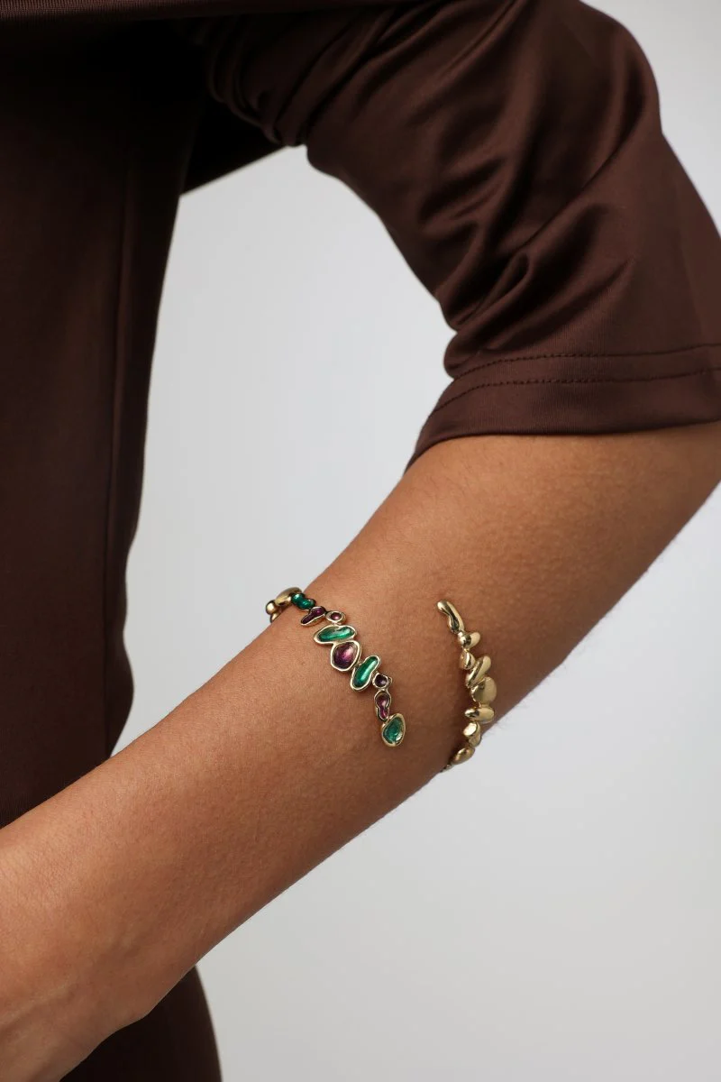 Double Splashy Bracelet Handmade | Kalliope Jewelry - Image 2