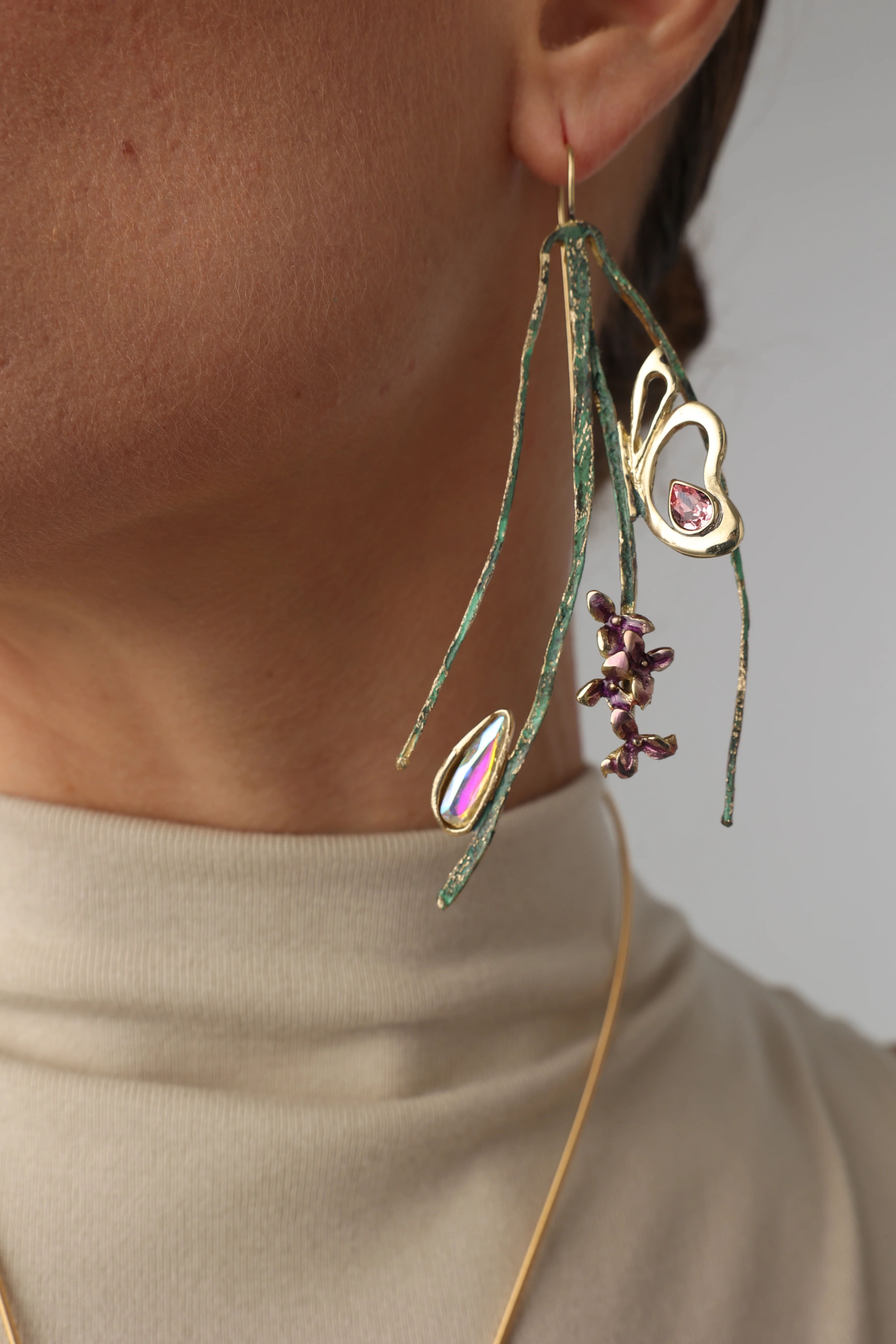 Floral Earrings Handmade | Kalliope Jewelry - Image 2