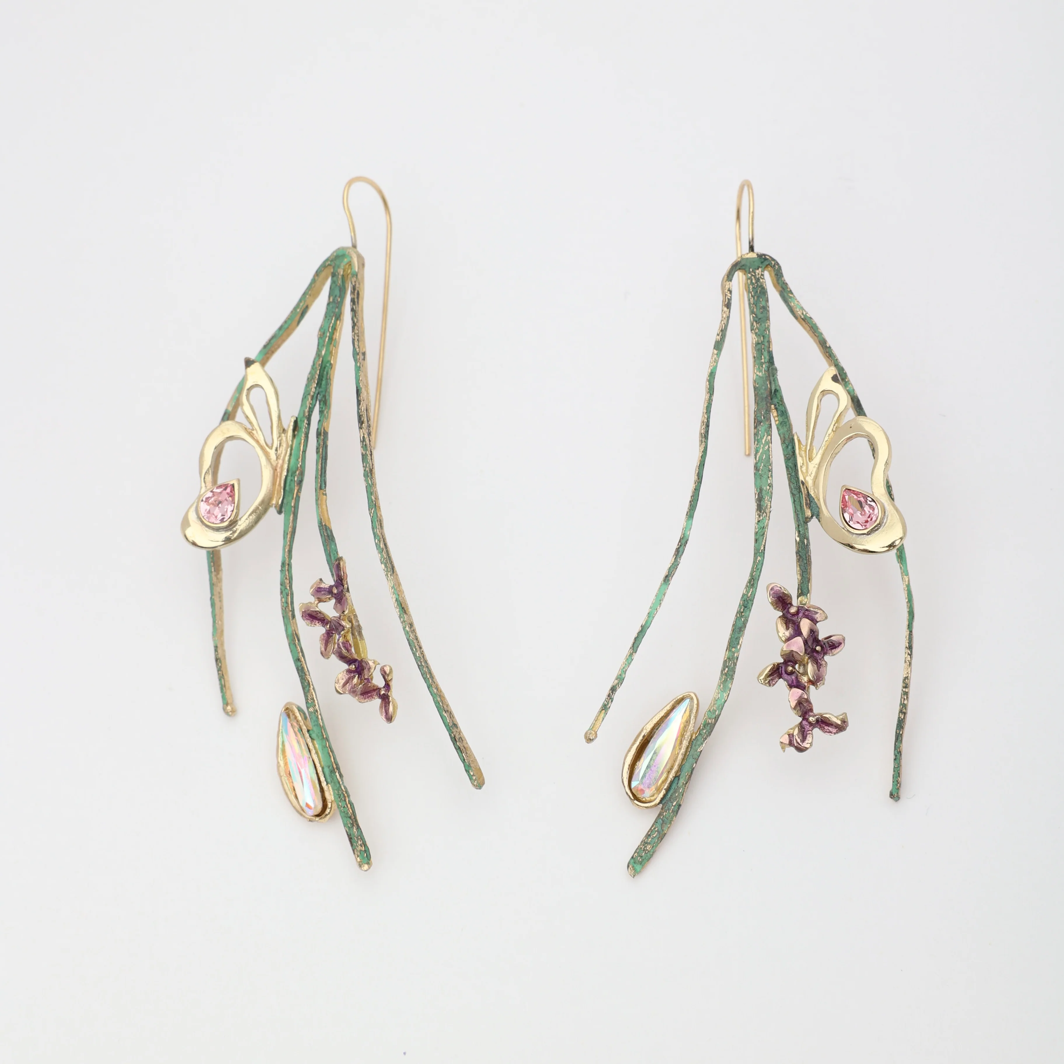Floral Earrings Handmade | Kalliope Jewelry - Image 3