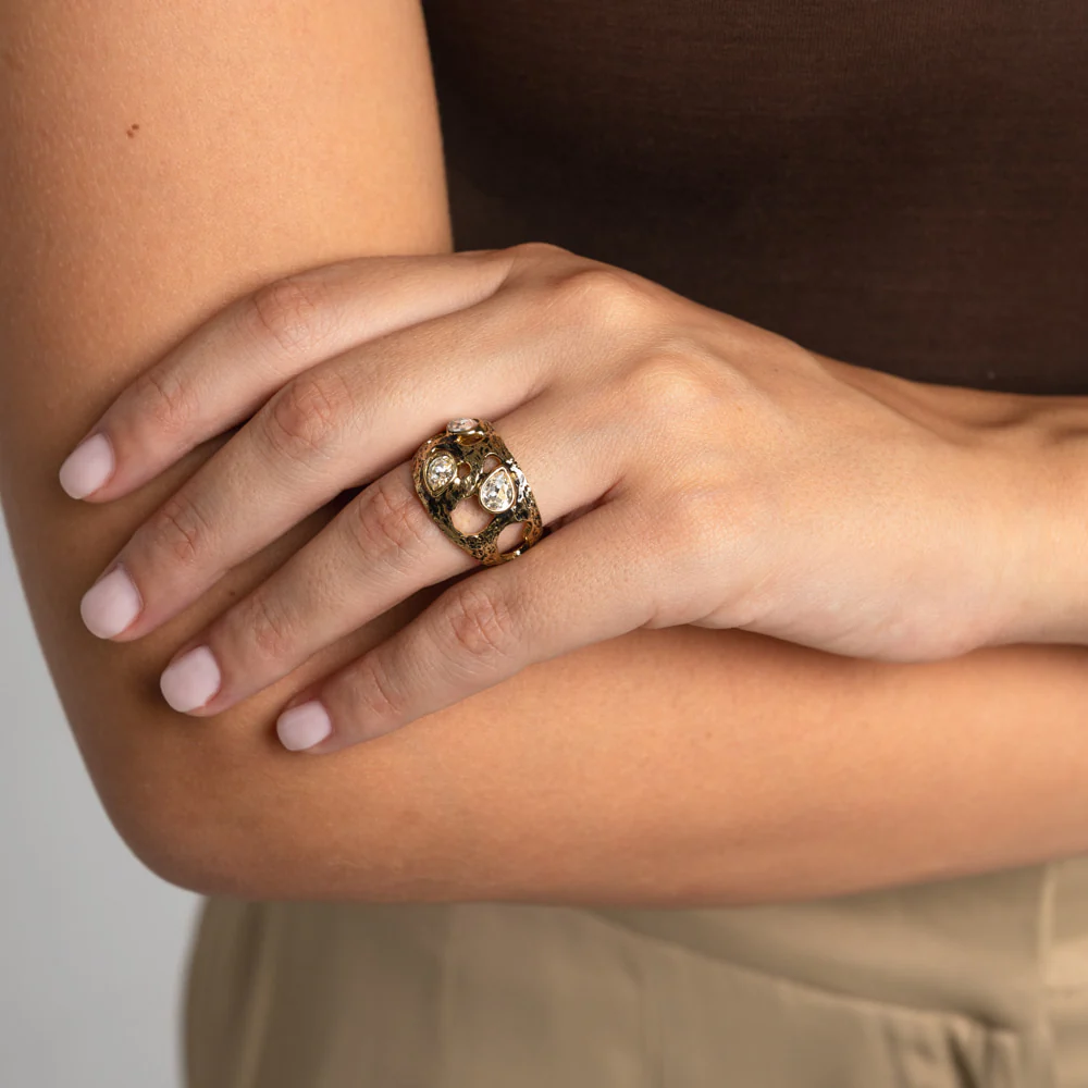 Gloomy Shiny Ring Handmade | Kalliope Jewelry - Image 6