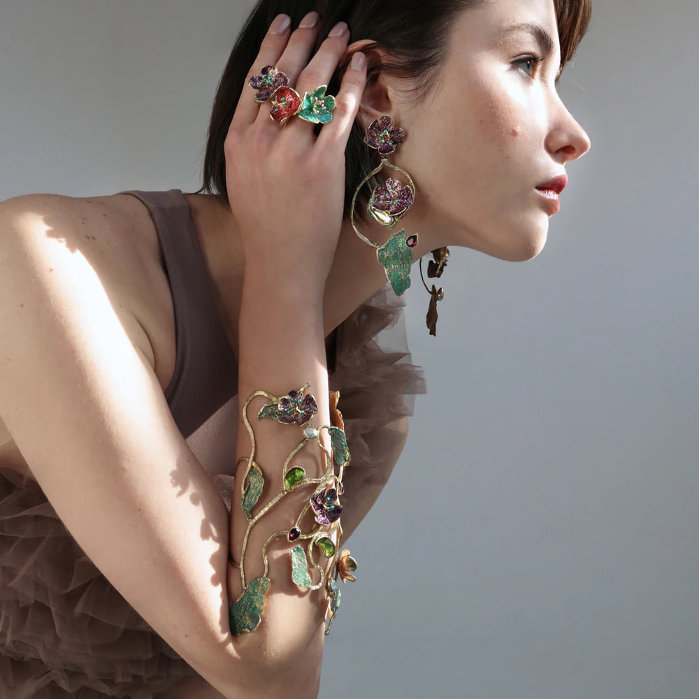 Hibiscus Bracelet Handmade | Kalliope Jewelry - Image 2