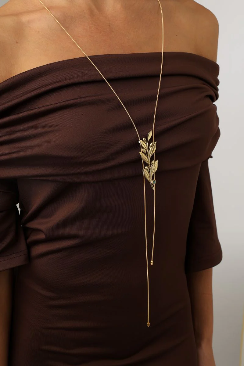 Long Alea Necklace Handmade | Kalliope Jewelry - Image 2