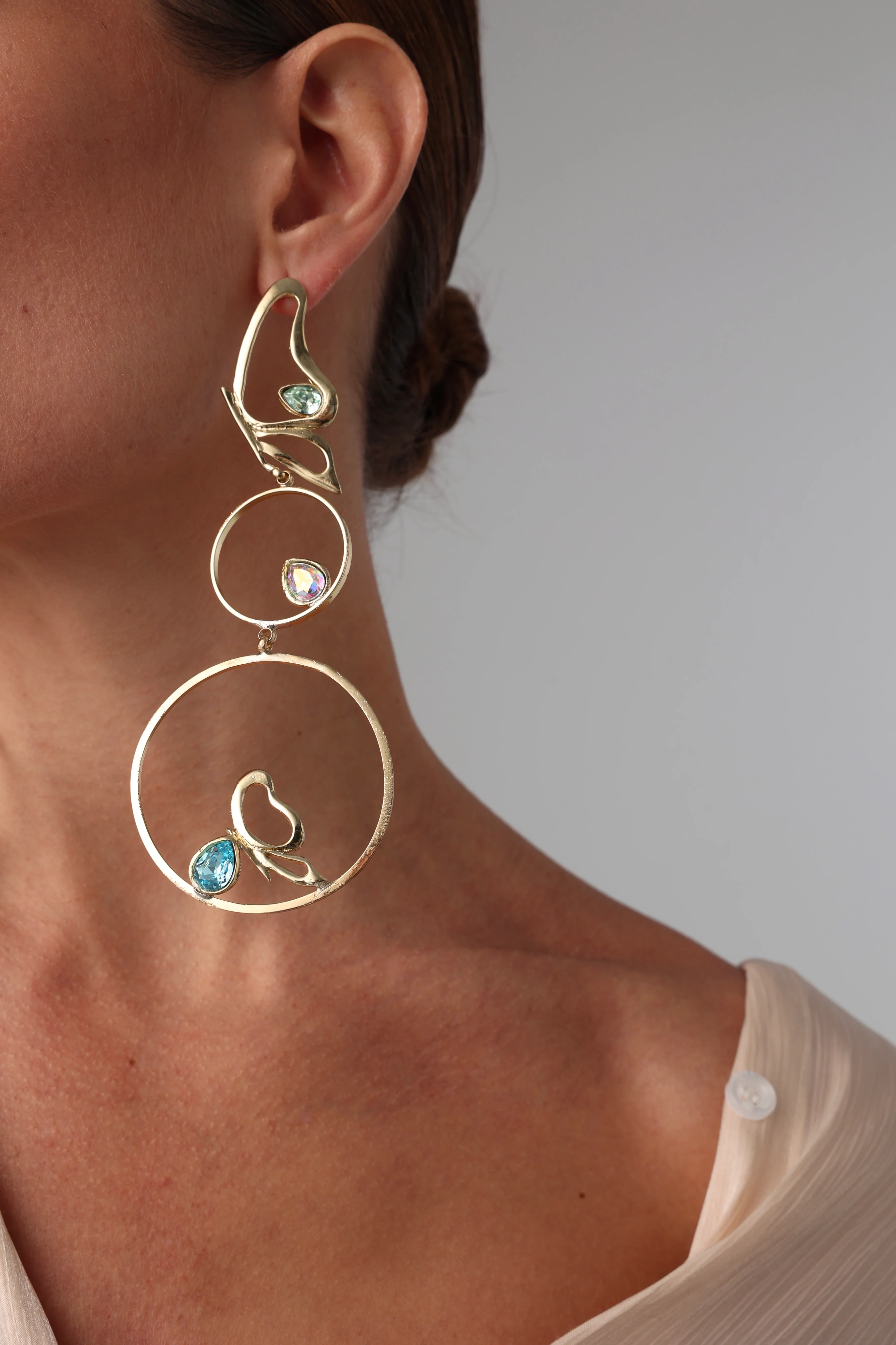 Long Flutter Earrings Handmade | Kalliope Jewelry - Image 2