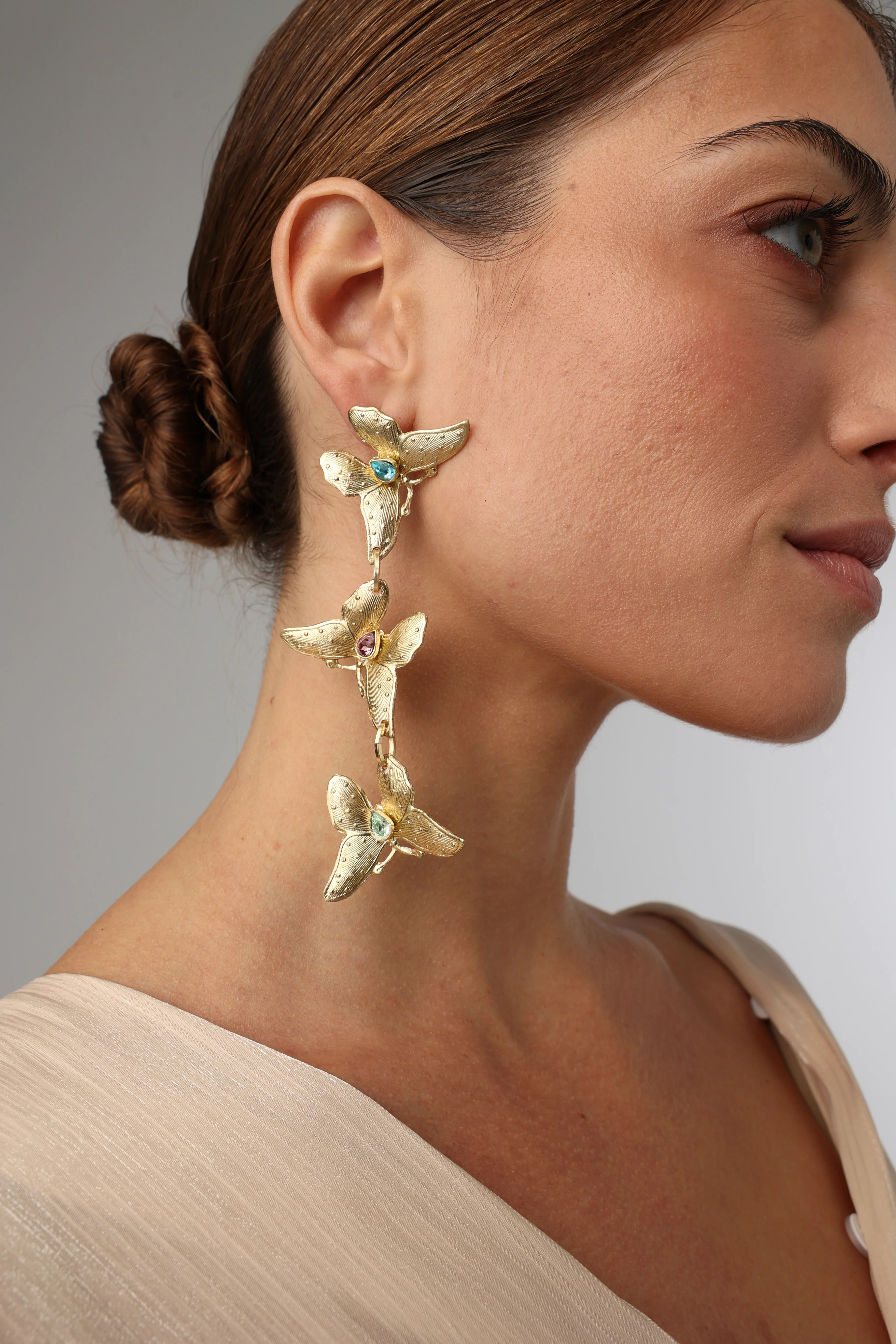 Nymia Long Earrings Handmade | Kalliope Jewelry - Image 2
