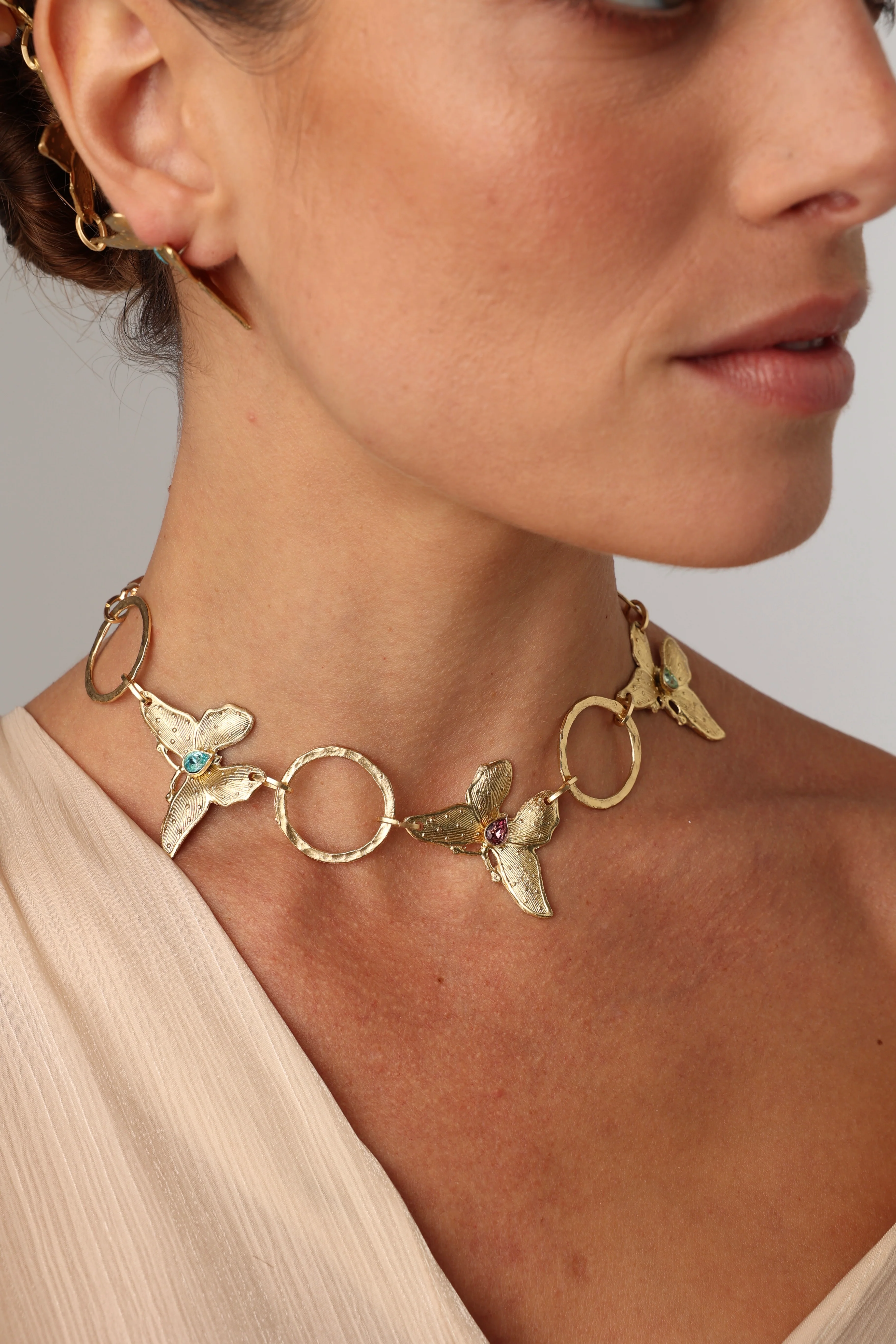 Nymia Statement Necklace Handmade | Kalliope Jewelry - Image 2