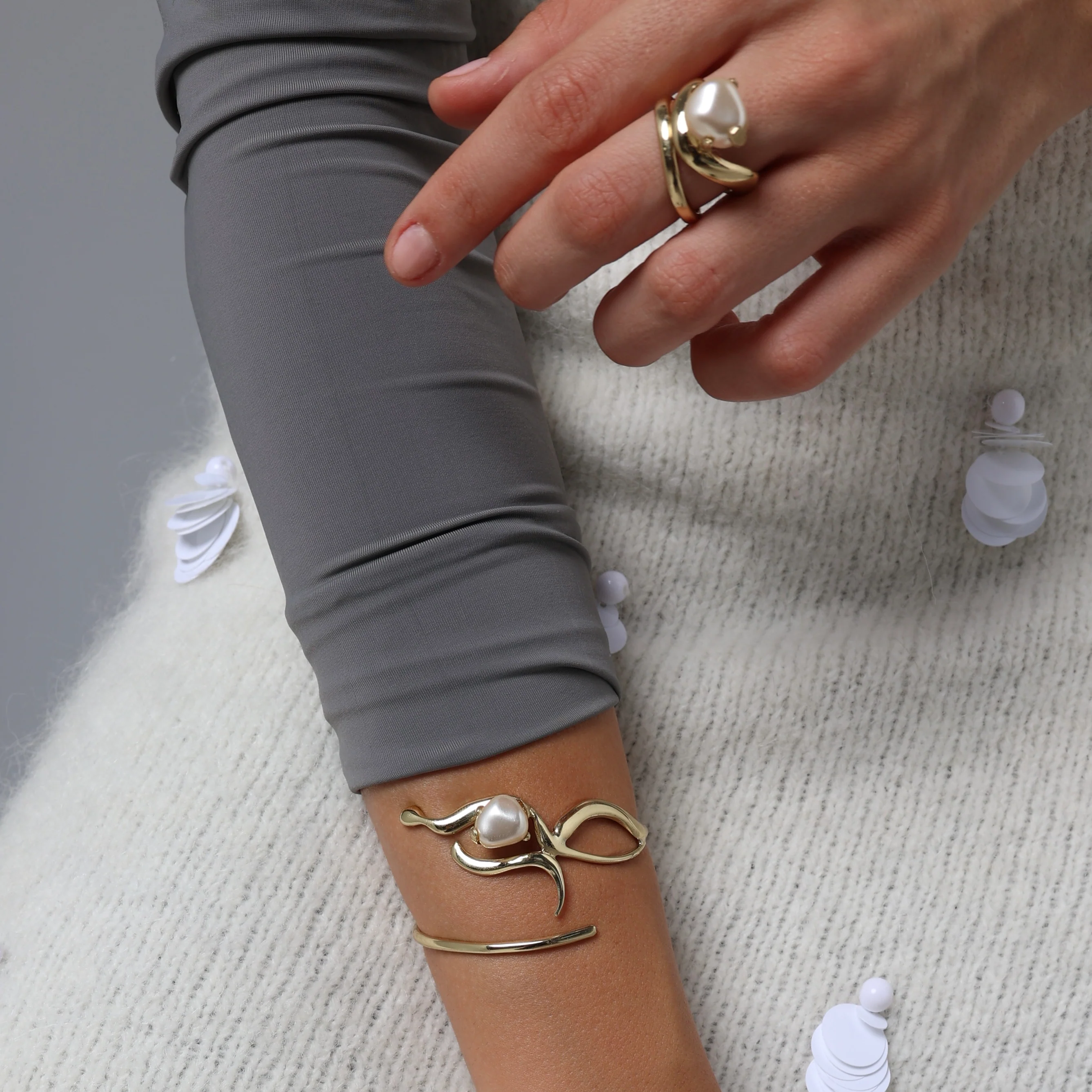 Swirl Layered Ring Handmade | Kalliope Jewelry - Image 4